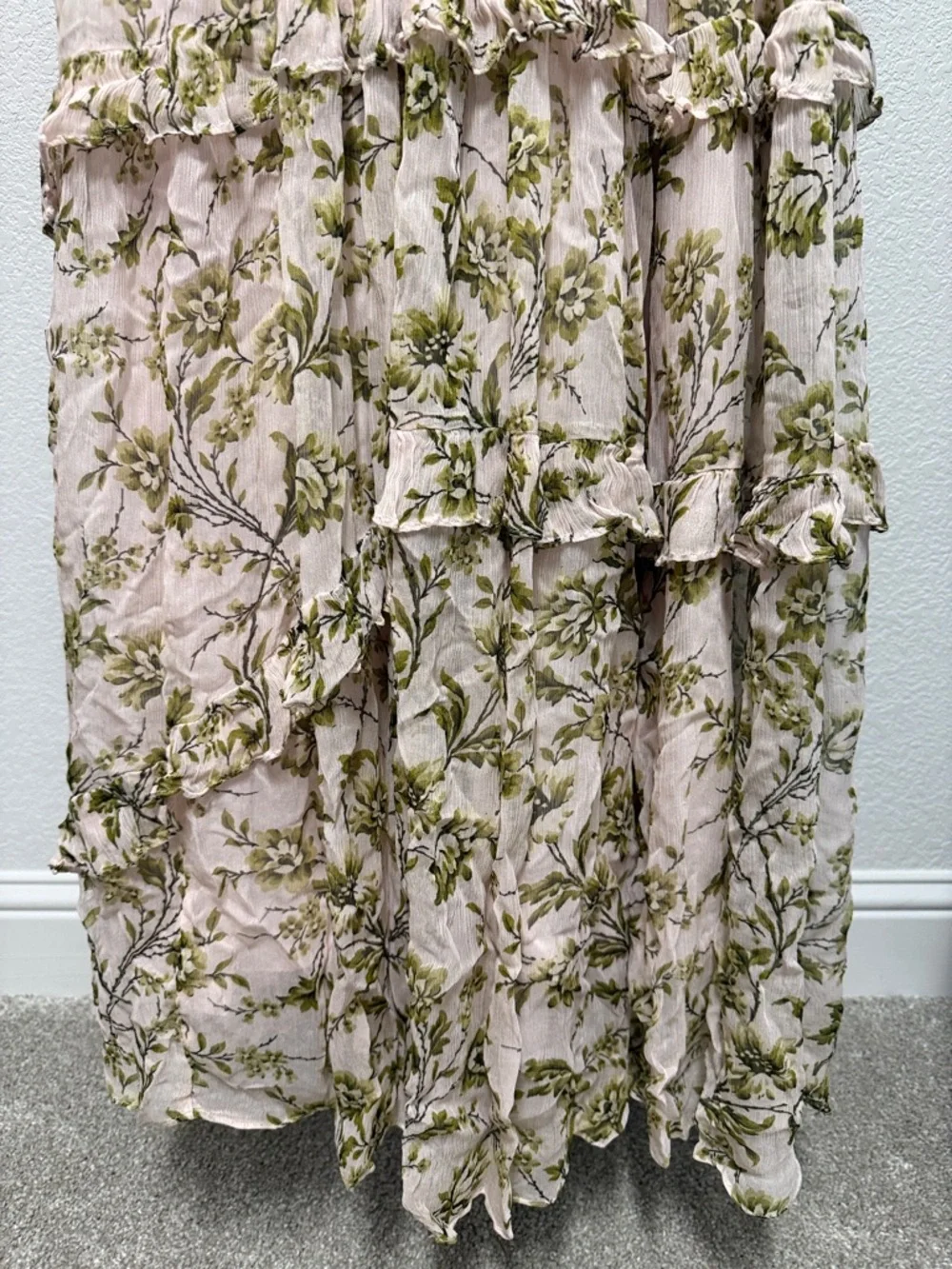 BHLDN Liana Printed V-Neck Long-Sleeve Maxi Dress - Picture 4 of 12